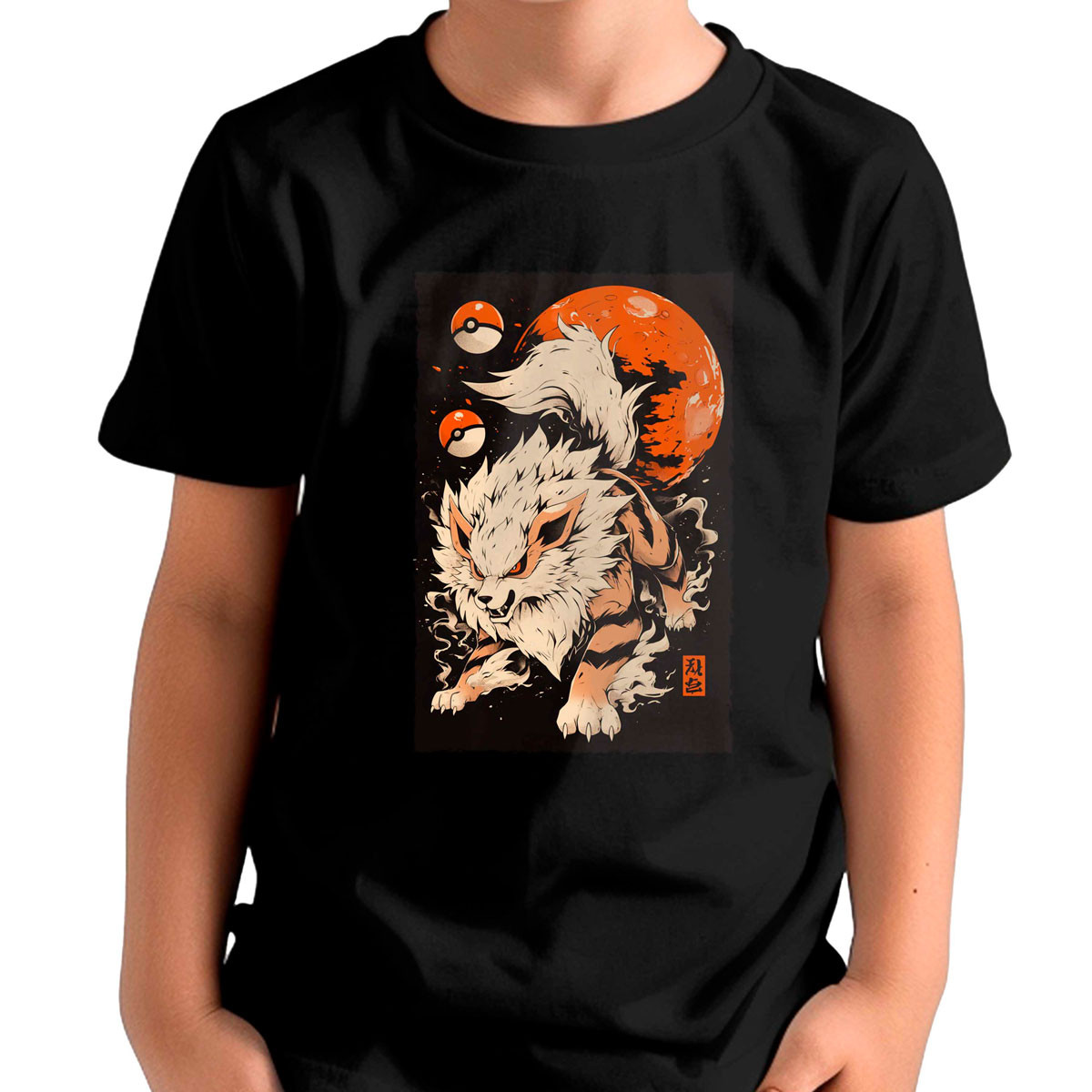 polera-ni-os-dise-o-arcanine-y-luna-anime-pok-mon