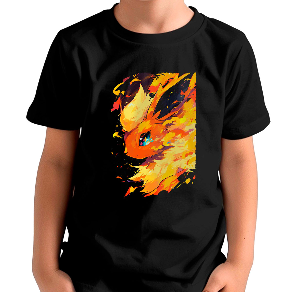 polera-ni-os-estampada-flareon-pok-mon-closeup