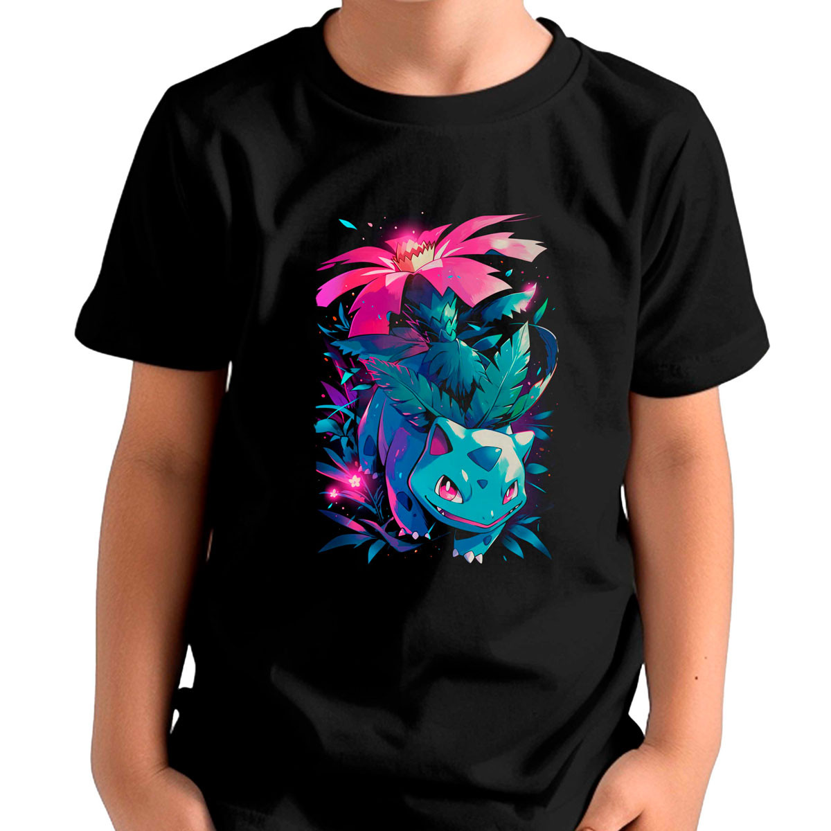 polera-ni-os-estampada-frontal-batallas-pok-mon-ivysaur-razor-leaf