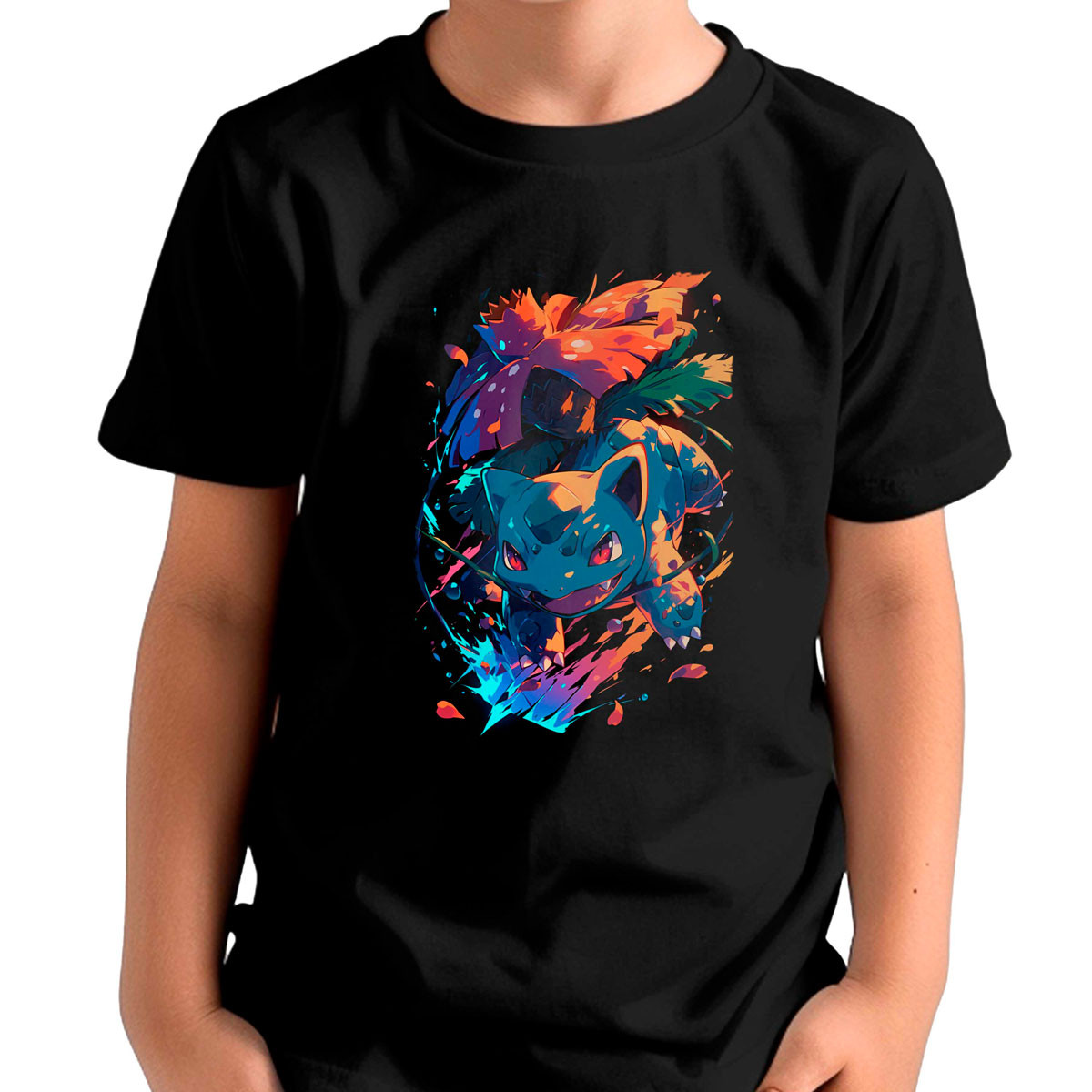 polera-ni-os-estampada-frontal-gym-ivysaur-petal-dance