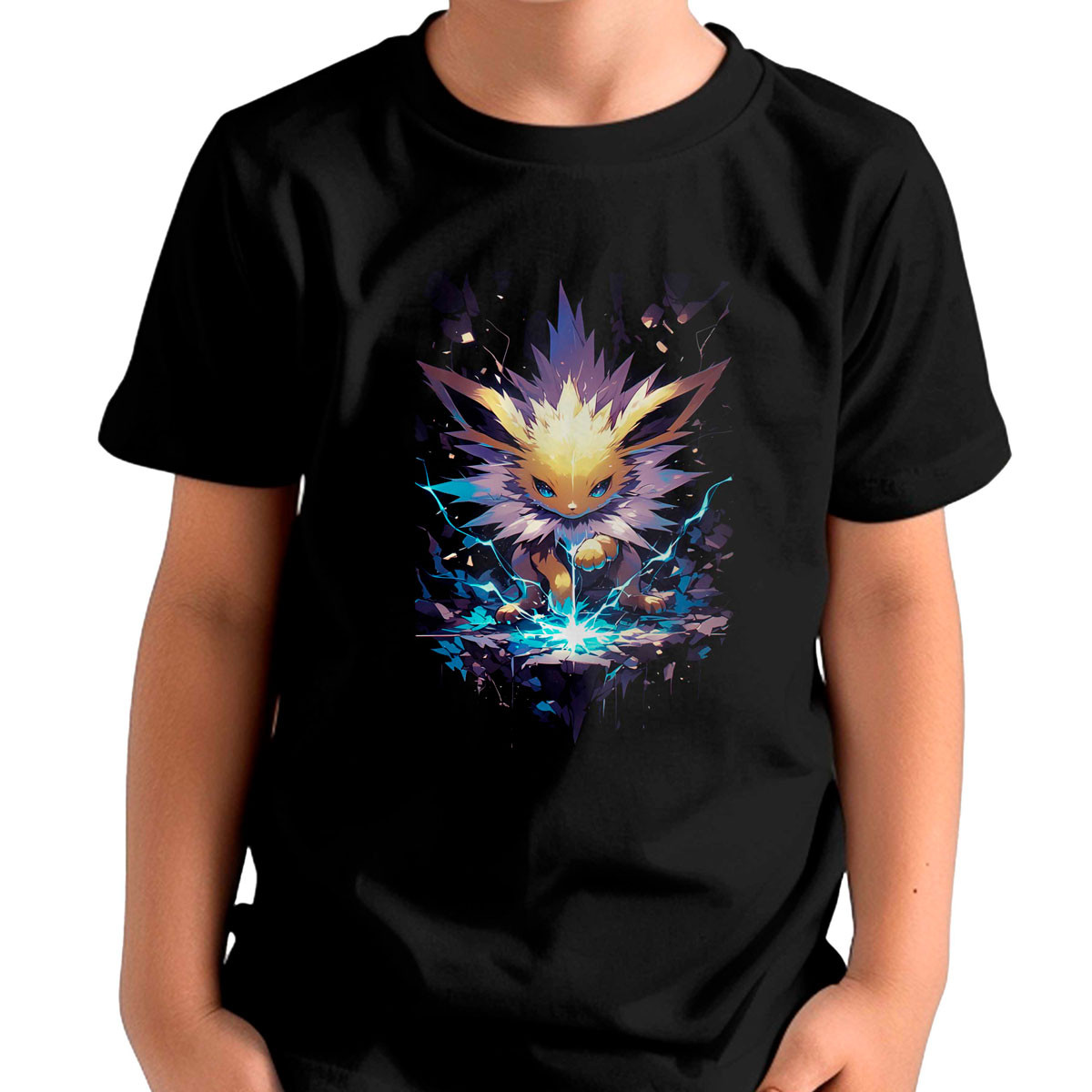polera-ni-os-estampada-jolteon-solar-beam-pokemon