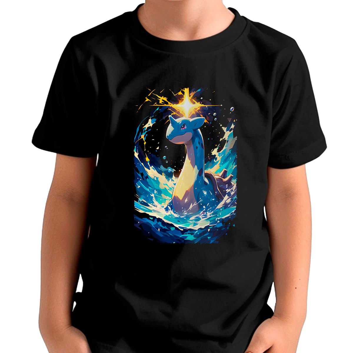 polera-ni-os-estampada-lapras-pok-mon-negro