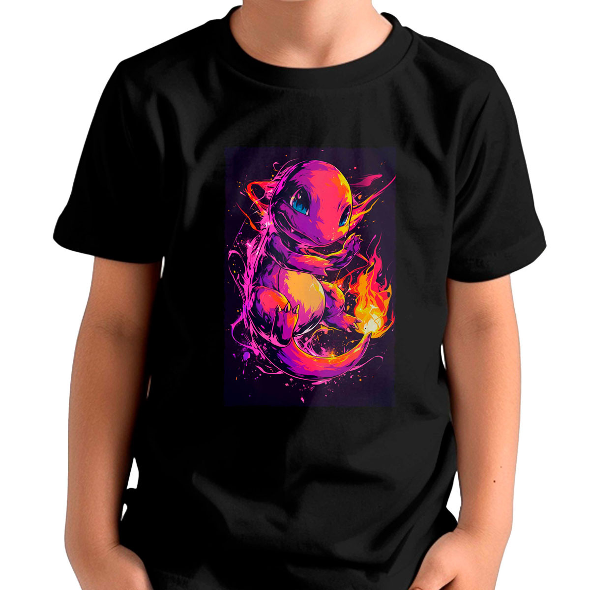 polera-ni-os-estampado-charmander-shiny-pok-mon-anime-negro