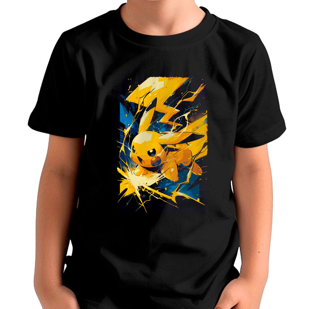 polera-ni-os-estampado-pikachu-anime-negro-brillante