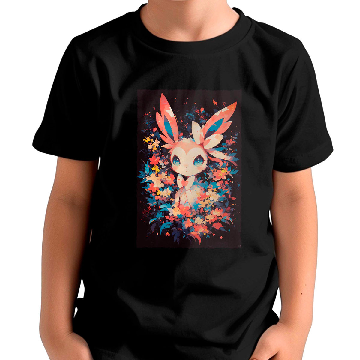 polera-ni-os-gym-sylveon-pokemon-flores-rosadas