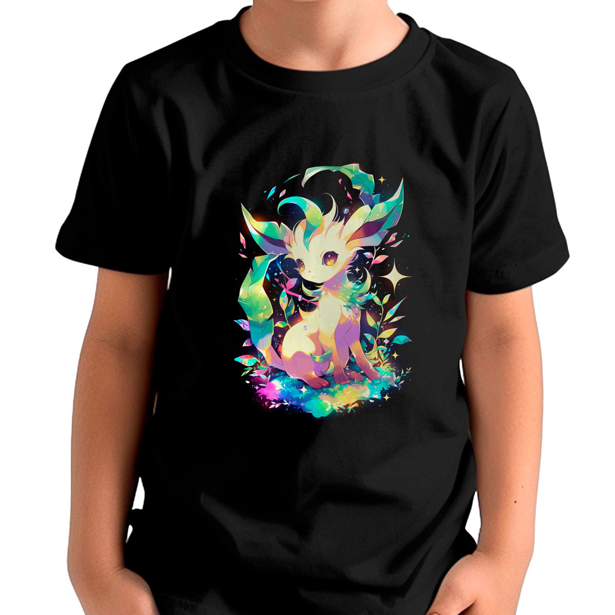 polera-ni-os-negra-dise-o-leafeon-pokemon-anime