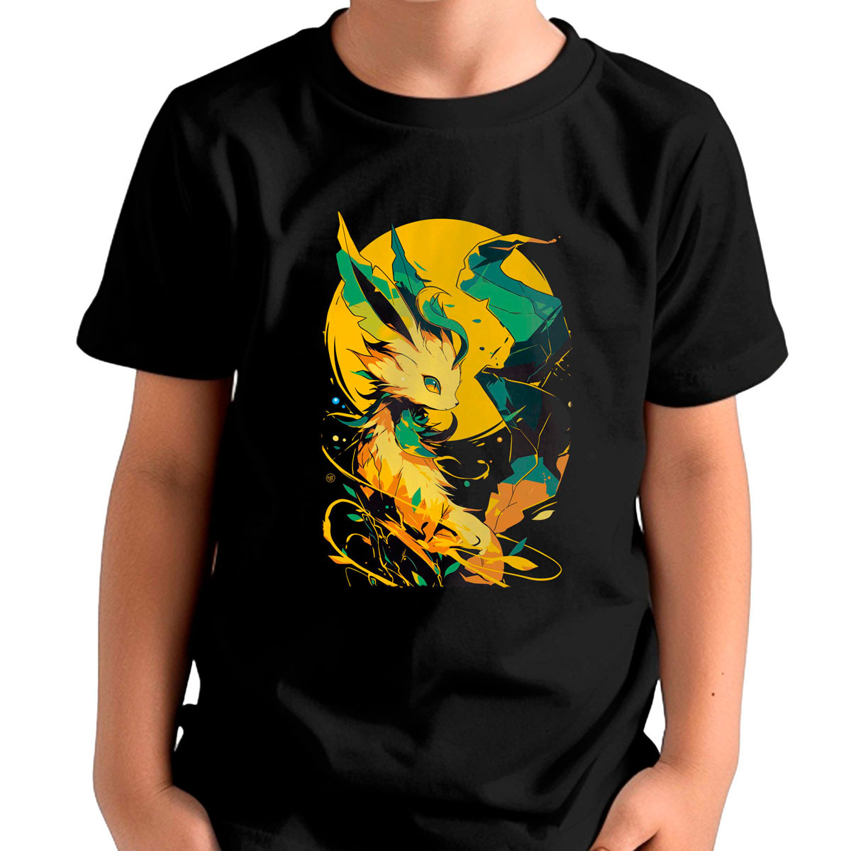 polera-ni-os-negro-entrenador-leafeon-semilla-fangosa