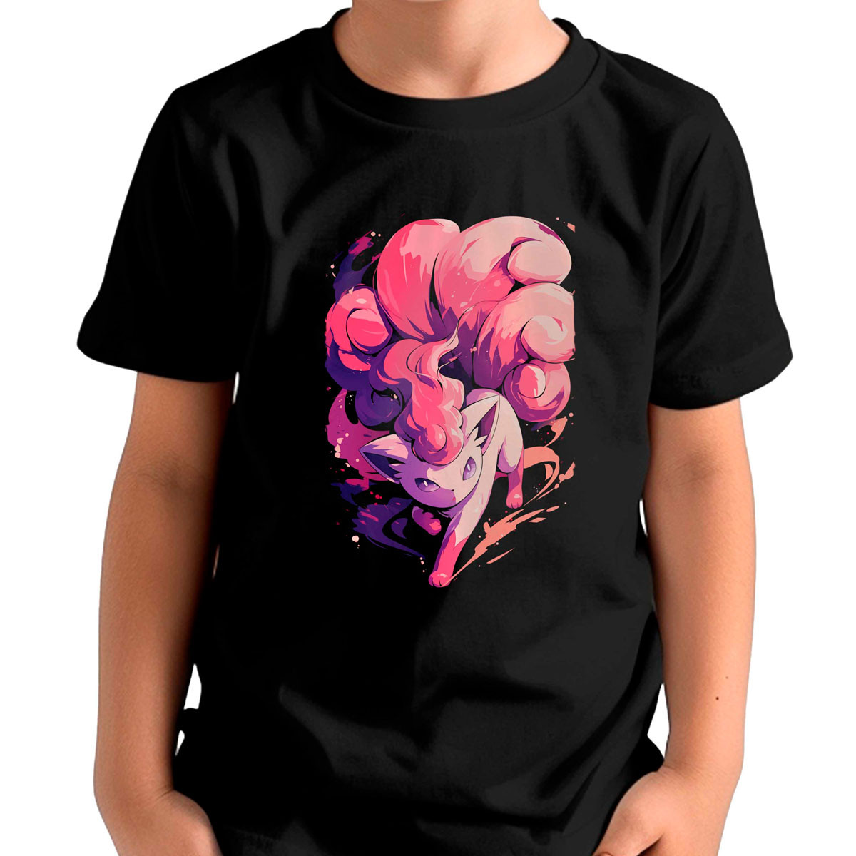 polera-ni-os-vulpix-pokemon-anime-negro-manga-corta