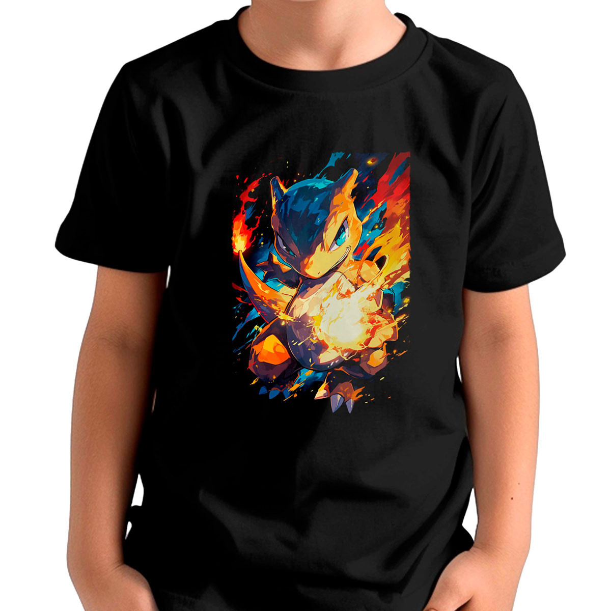 polera-unisex-charmander-fire-fang-entrenador-pok-mon