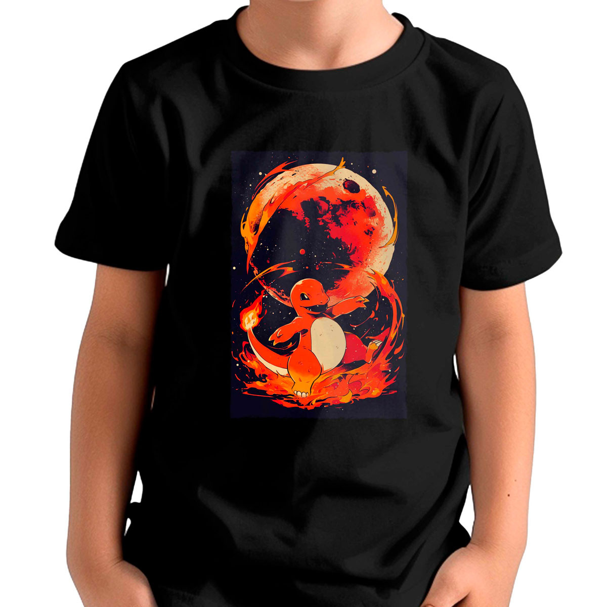 polera-unisex-charmander-y-luna-pokemon