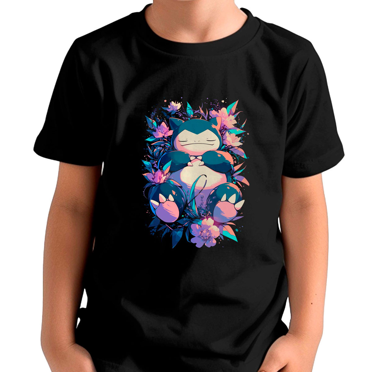 polera-unisex-dise-o-snorlax-minimalista-pok-mon-anime
