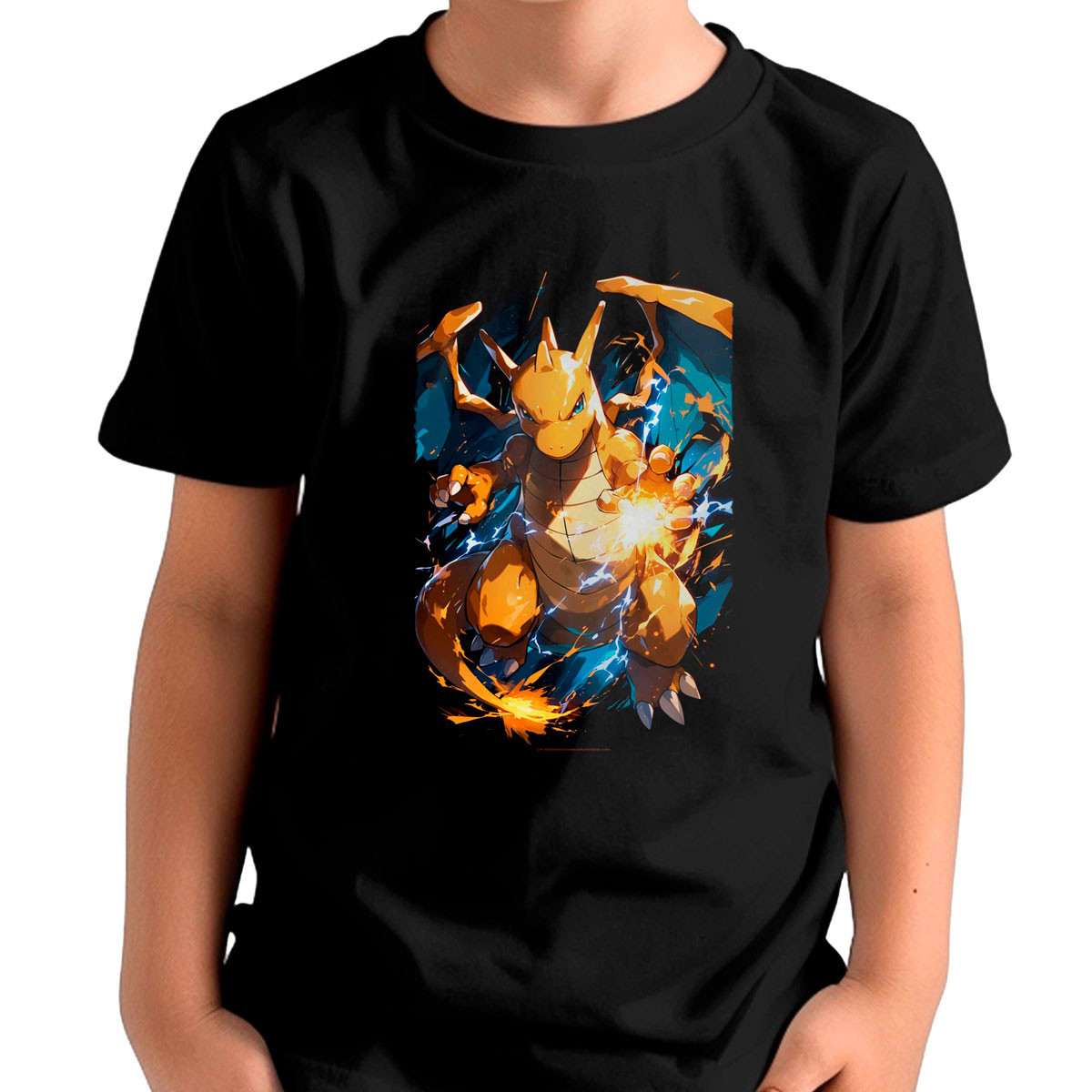 polera-unisex-dragonite-thunder-punch-dise-o-suave-brillante