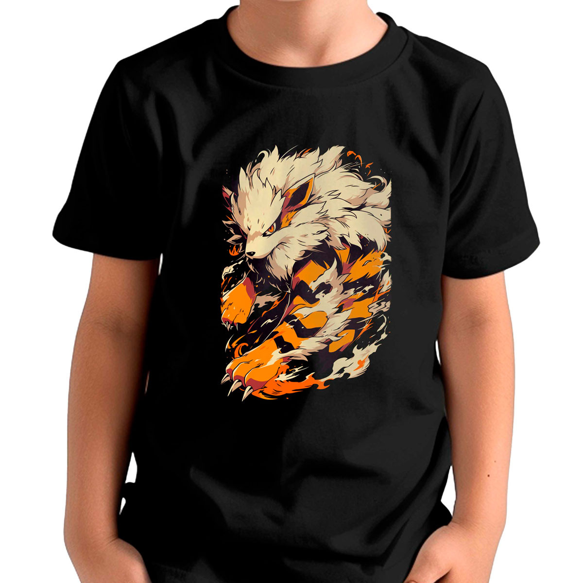 polera-unisex-estampada-batalla-arcanine-pokemon-anime