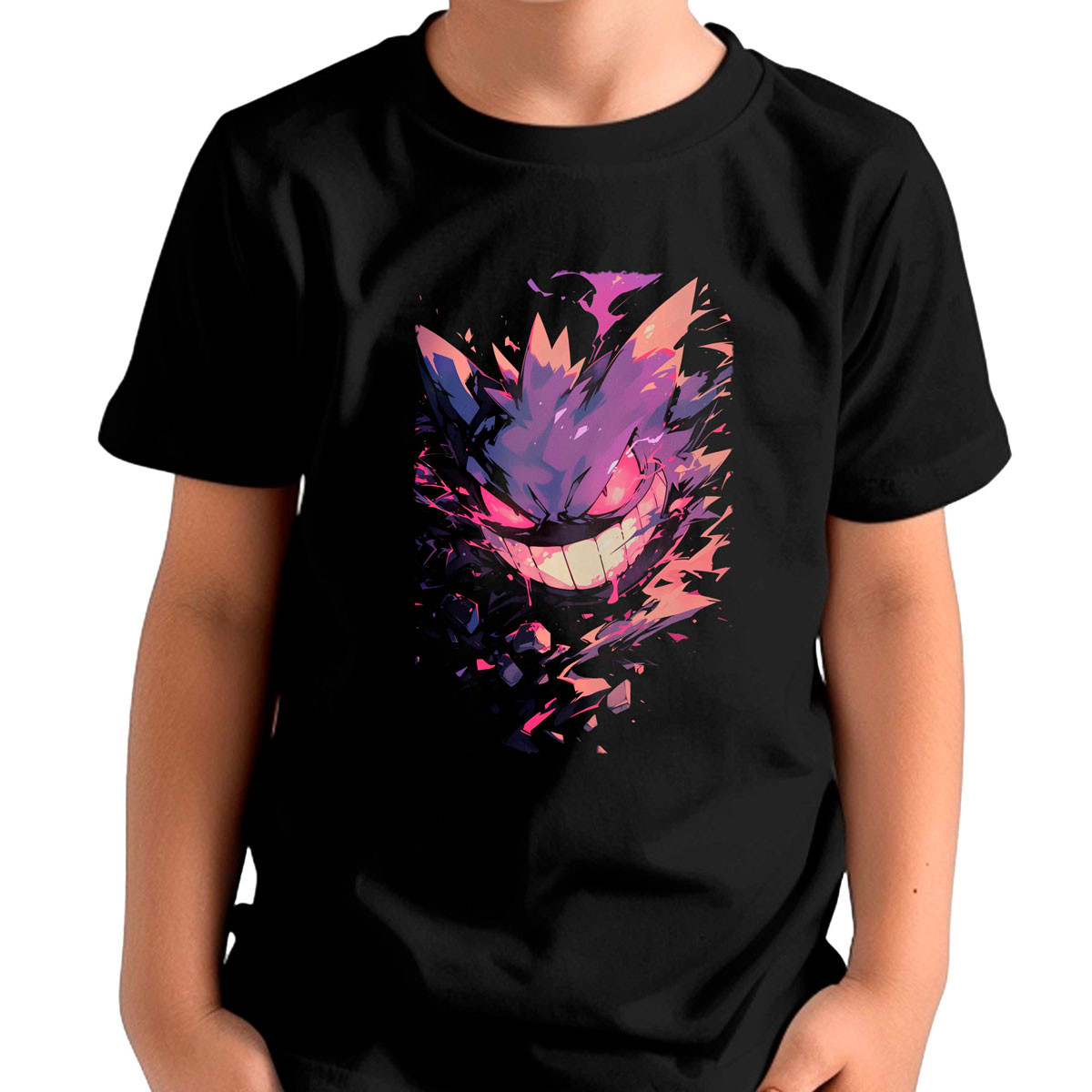 polera-unisex-gengar-hex-entrenador-estampado-brillante