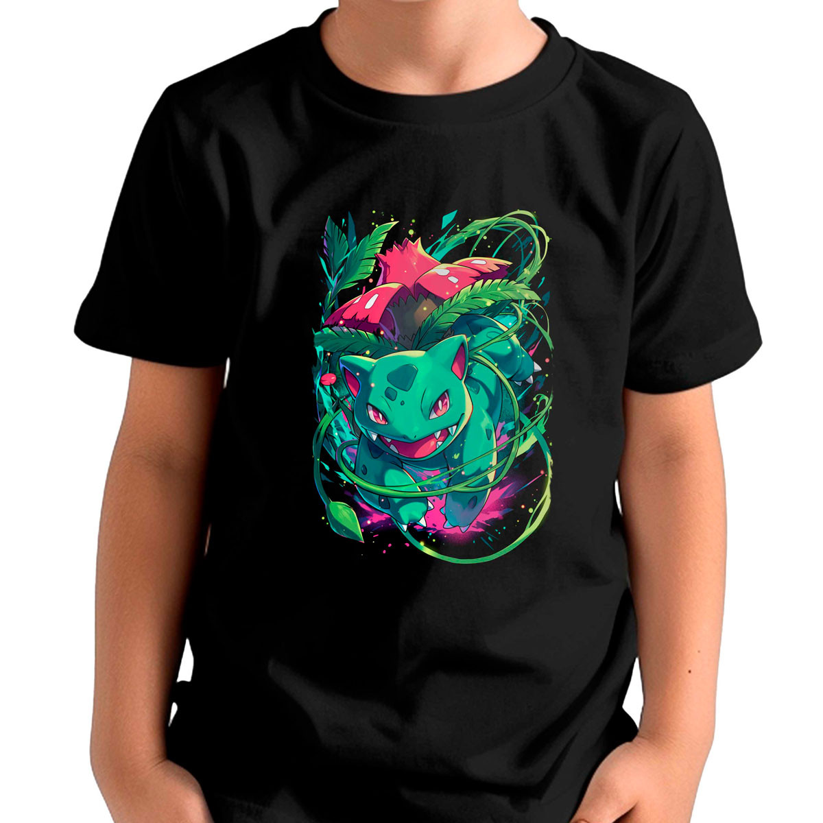 polera-unisex-ivysaur-power-whip-pok-mon