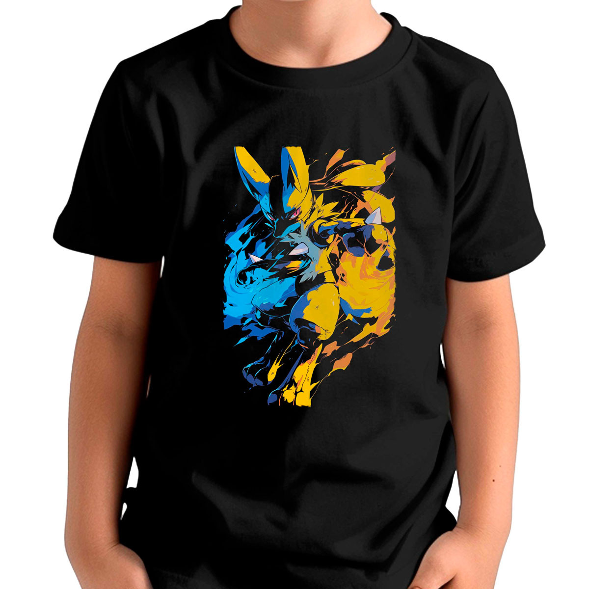 polera-unisex-lucario-atacando-pok-mon-anime