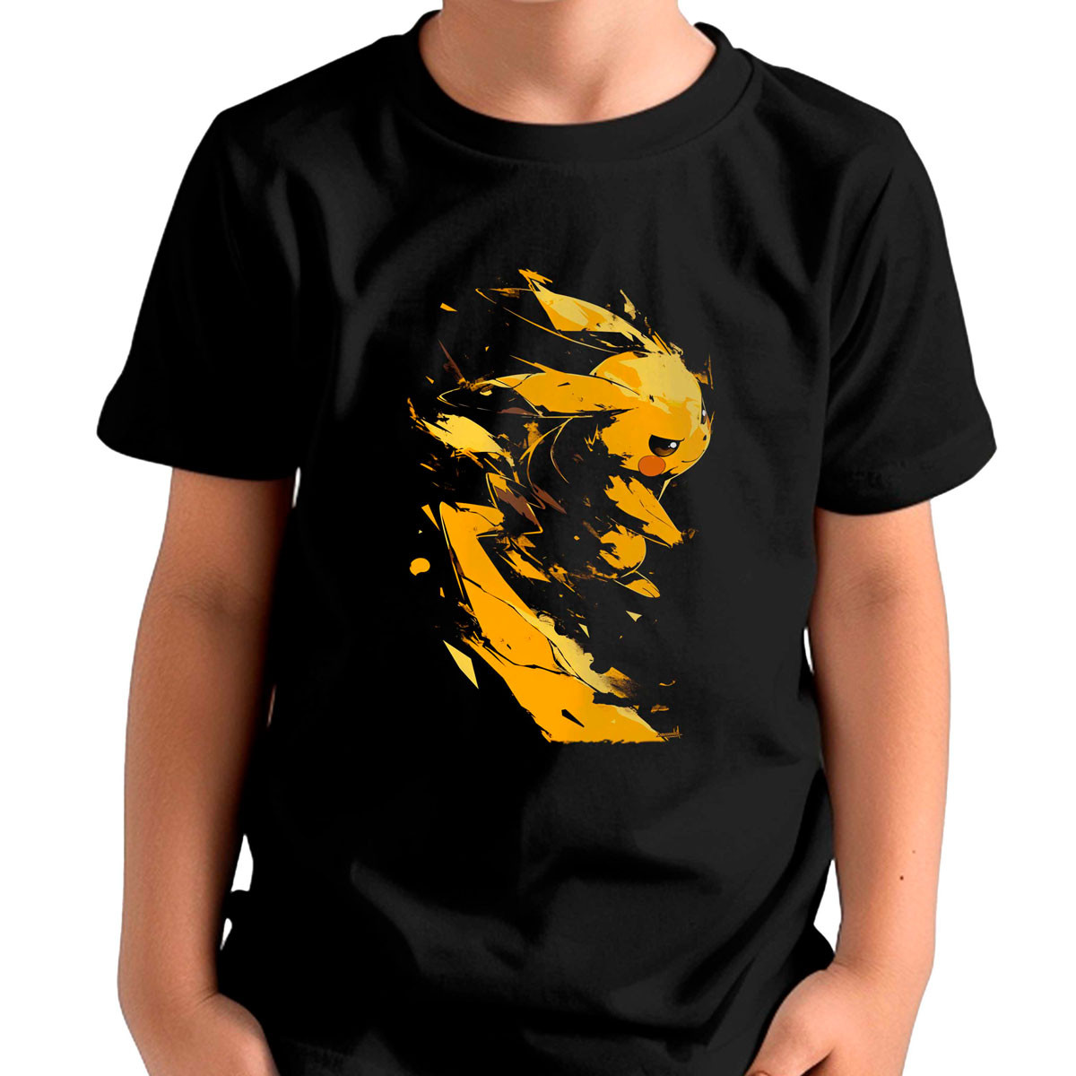 polera-unisex-pikachu-silueta-pokemon-anime