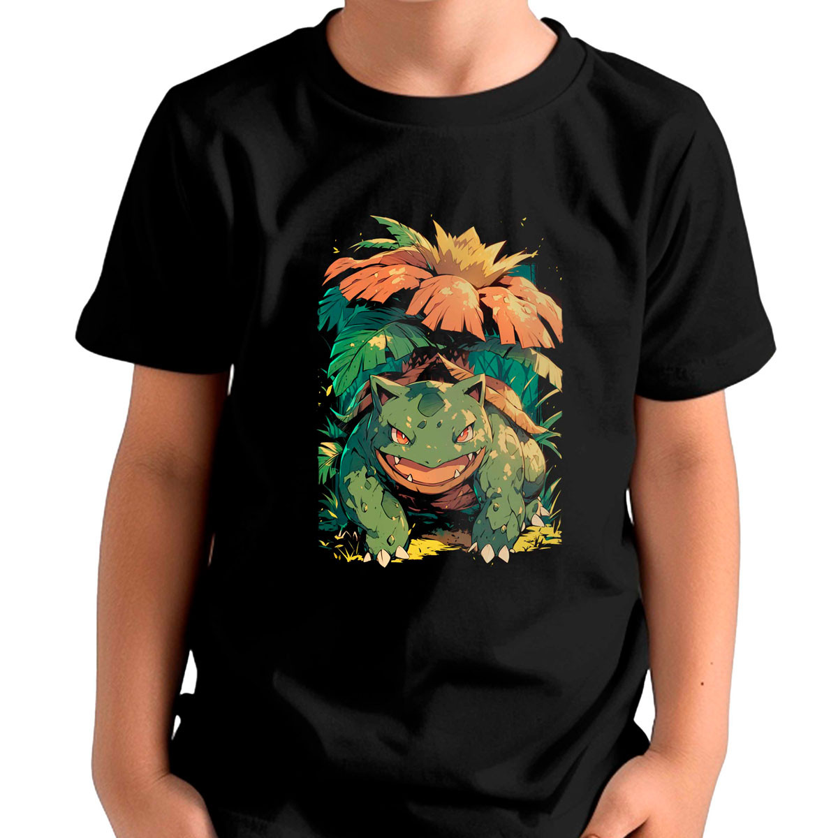 polera-unisex-pok-mon-venusaur-shiny-anime-black-14