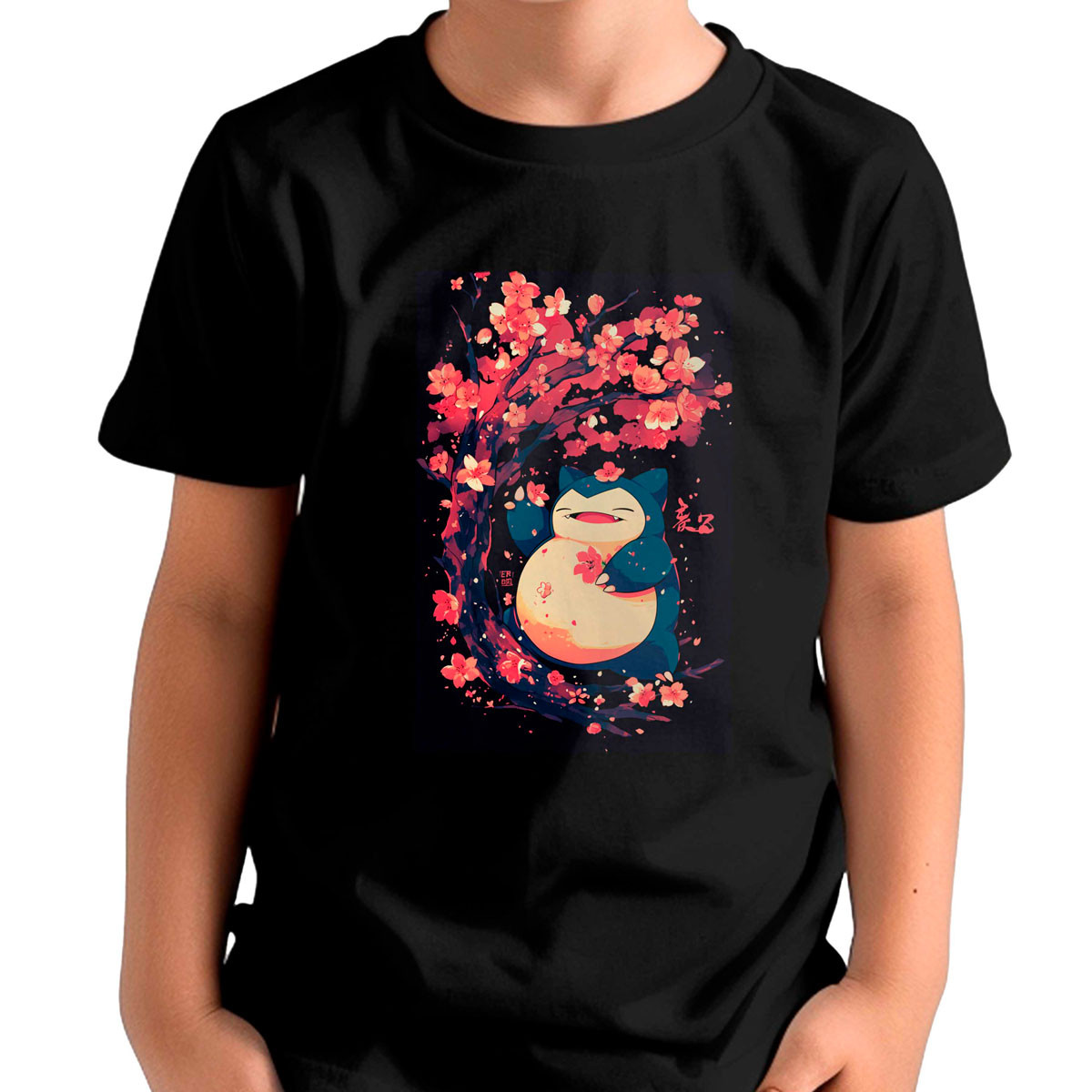 polera-unisex-snorlax-en-cerezos-pok-mon-ani-34