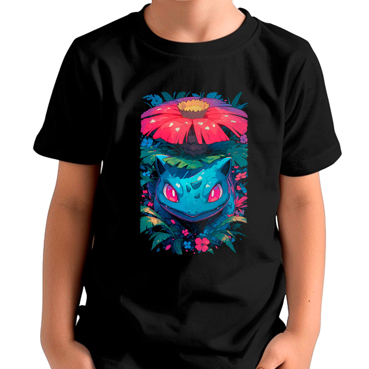 polera-unisex-venusaur-pokemon-face-closeup