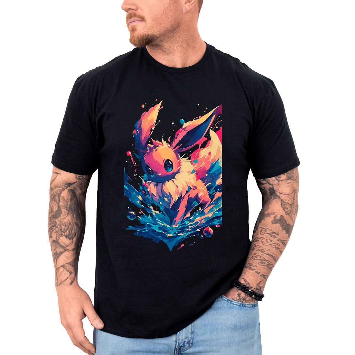 poleras-anime-algod-n-batalla-eevee-pokemon-negro