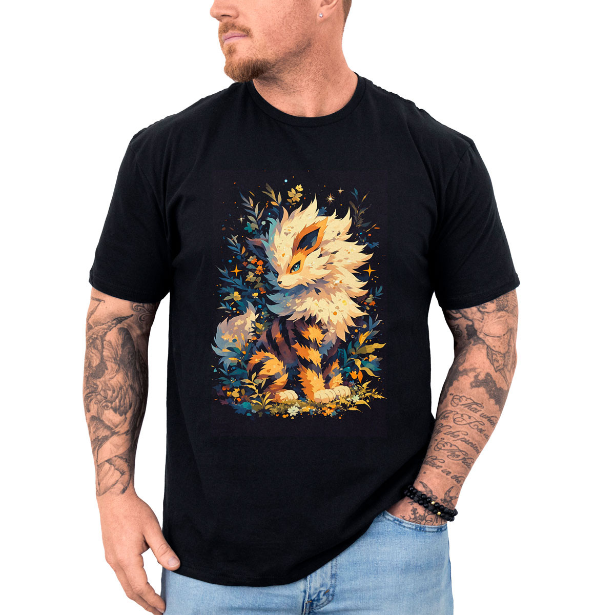 poleras-anime-batalla-arcanine-pok-mon-cute-anime-black