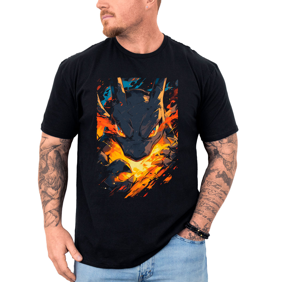 poleras-anime-charizard-face-estampada-gym-closeup