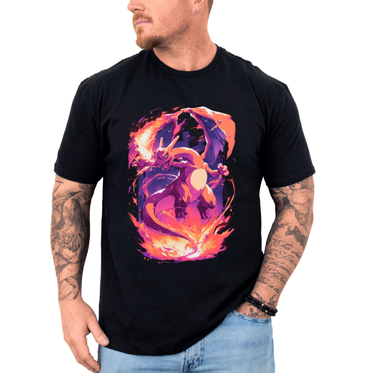 poleras-anime-charizard-heat-wave-dise-o-pok-dex-alta-calidad