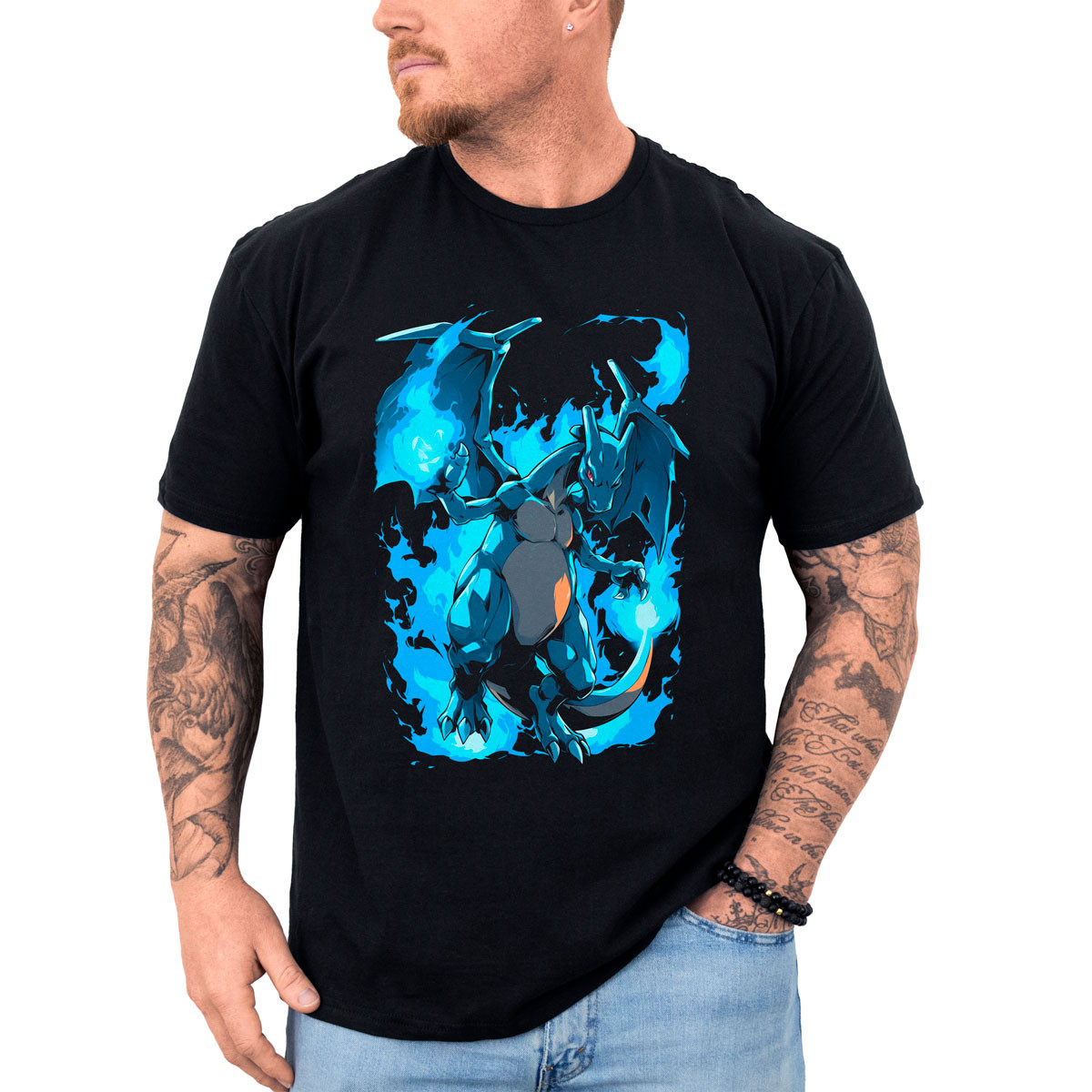 poleras-anime-dise-o-charizard-pokemon-negro