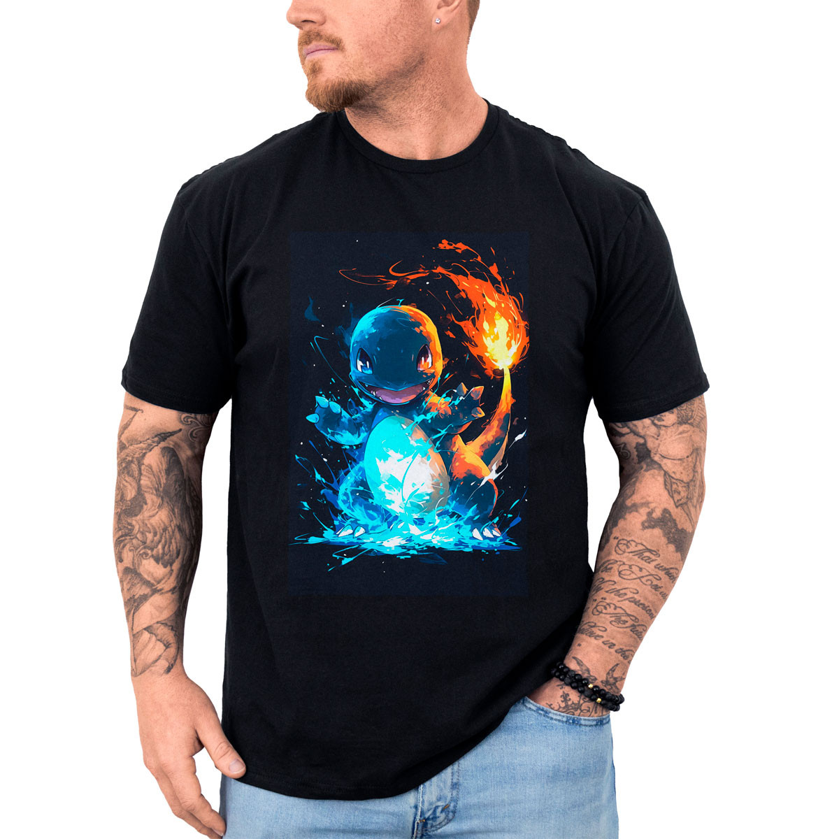 poleras-anime-dise-o-charmander-brillante-pokemon
