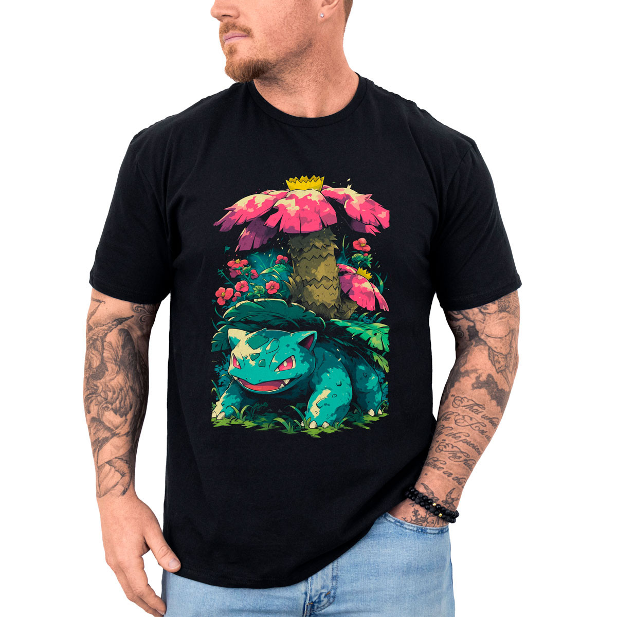poleras-anime-dise-o-venusaur-de-pok-mon-en-negro