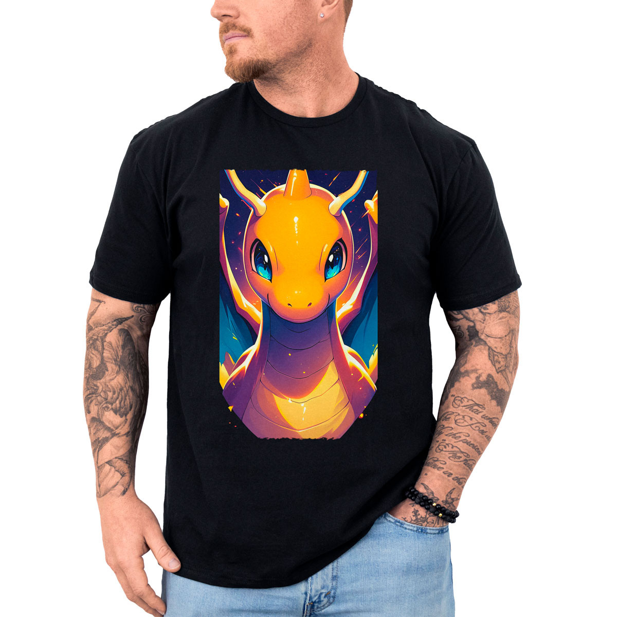 poleras-anime-dragonite-anime-face-de-pokemon