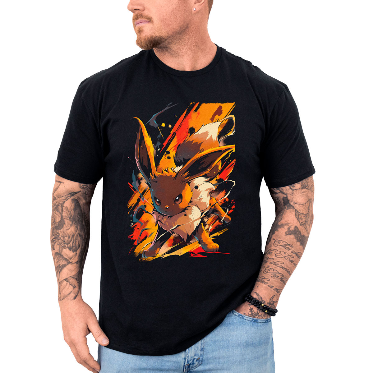 poleras-anime-eevee-doubleedge-en-negro