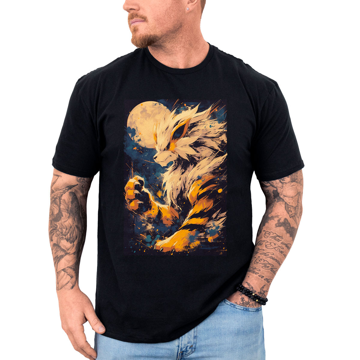 poleras-anime-estampada-arcanine-y-luna-pok-mon