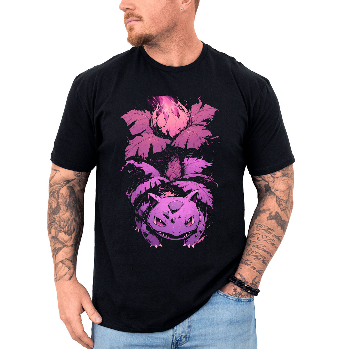 poleras-anime-estampada-frontal-pok-dex-ivysaur-seed-bomb