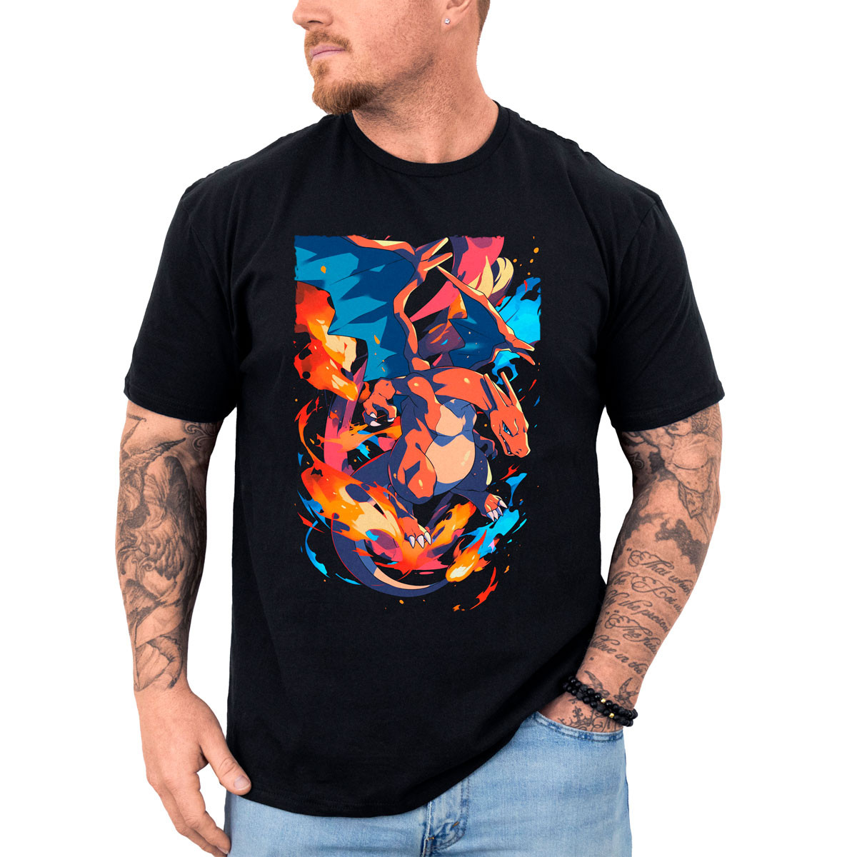 poleras-anime-estampado-batallas-pok-mon-charizard-flare-blitz