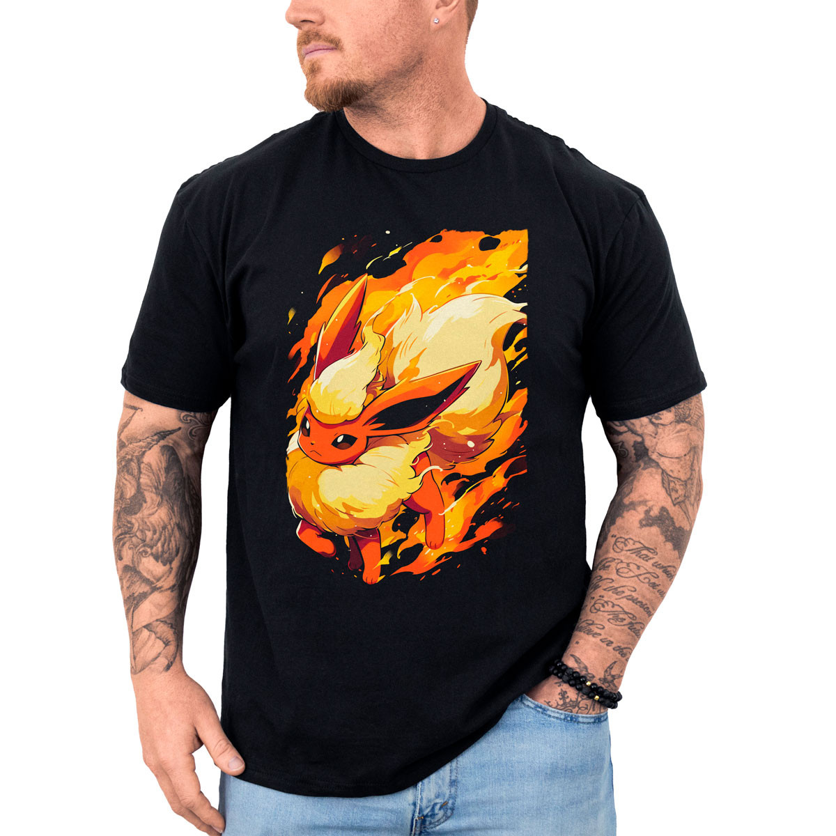 poleras-anime-flareon-lava-plume-manga-corta