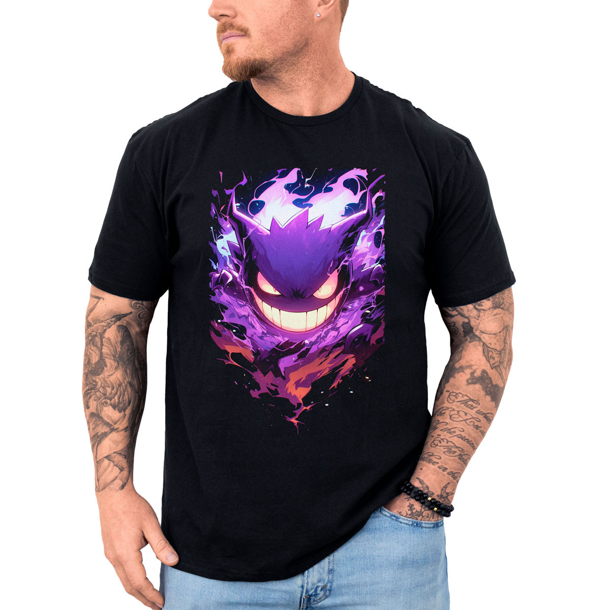 poleras-anime-gastly-shiny-pokemon-negro