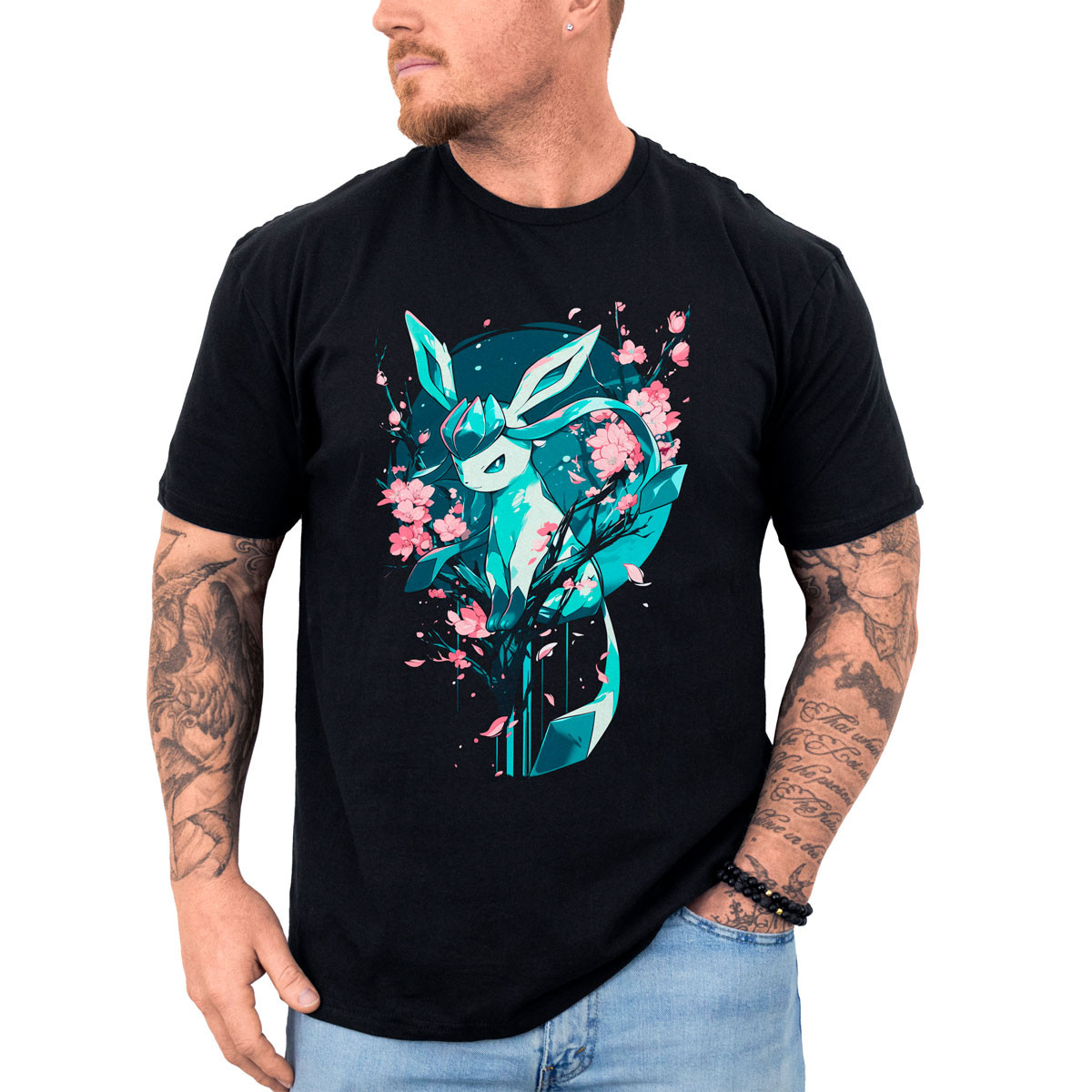 poleras-anime-glaceon-cherry-blossoms-pokemon-manga-corta