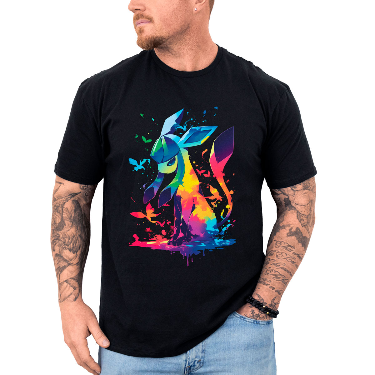 poleras-anime-glaceon-silueta-manga-corta