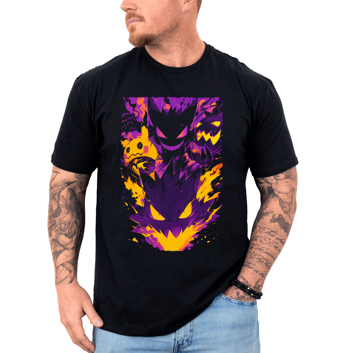 poleras-anime-haunter-battle-entrenador-pokemon-negro