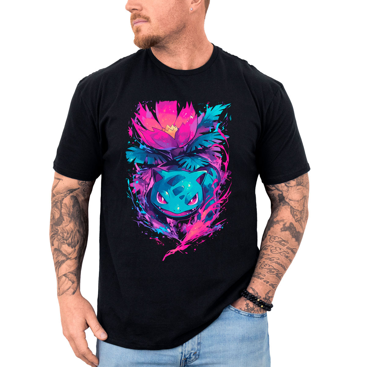 poleras-anime-ivysaur-pokemon-batalla-anime