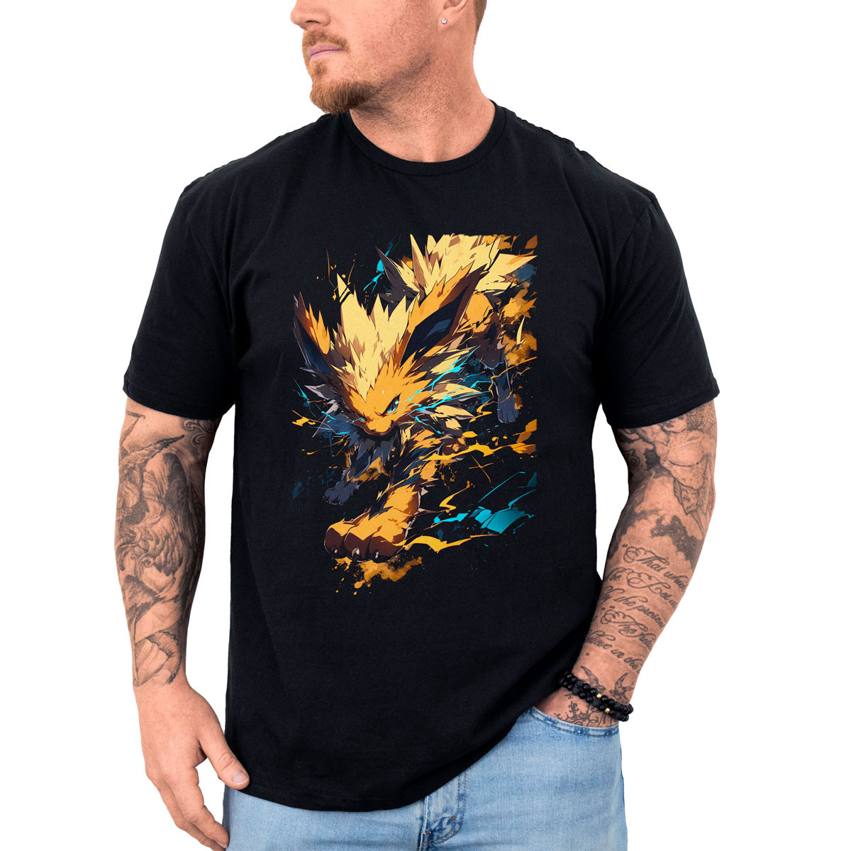 poleras-anime-jolteon-ability-manga-corta-brillante