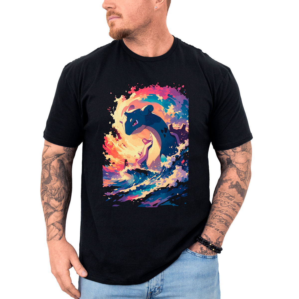 poleras-anime-lapras-pok-mon-ataque-algod-n-negro