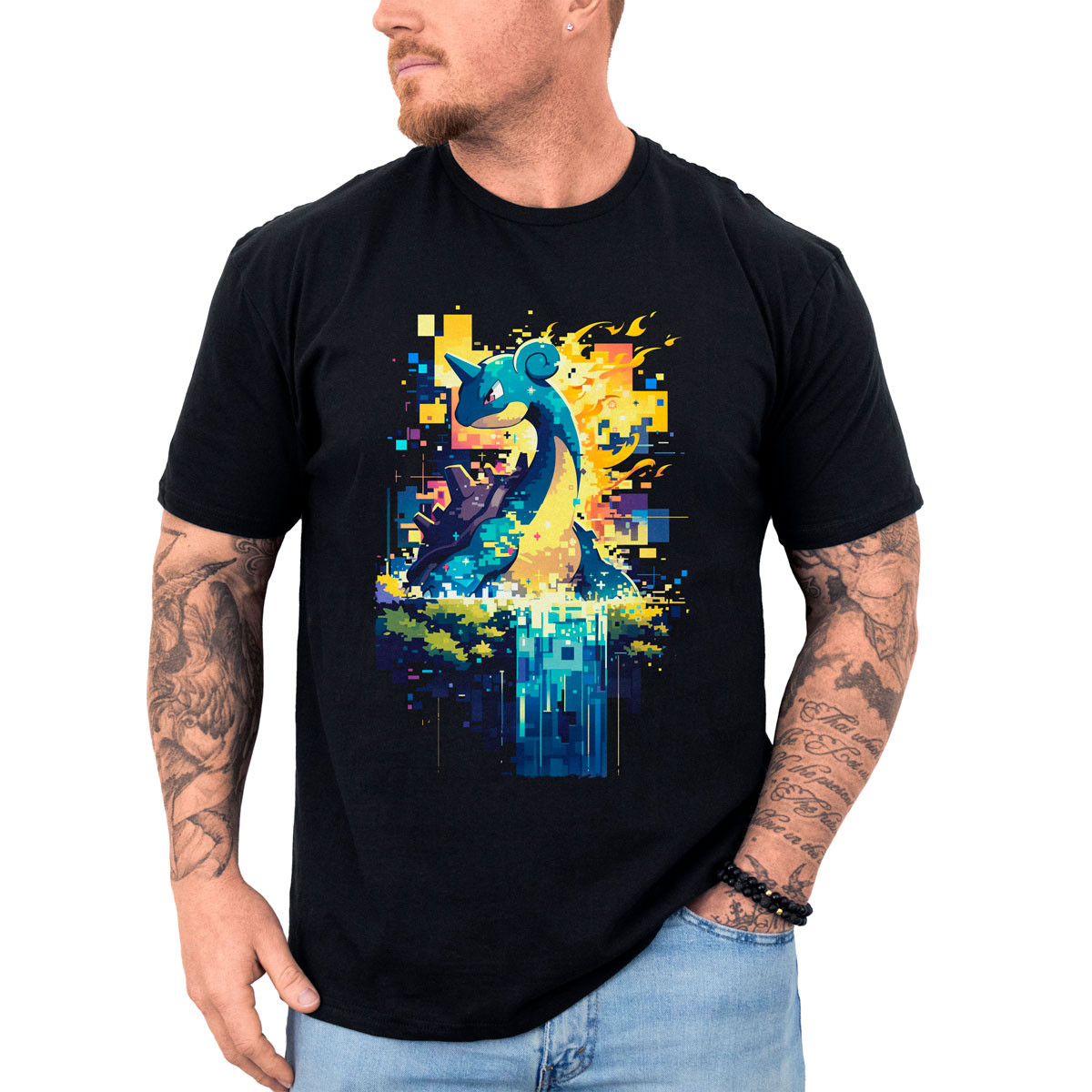 poleras-anime-lapras-silueta-pokemon-batalla-manga-corta