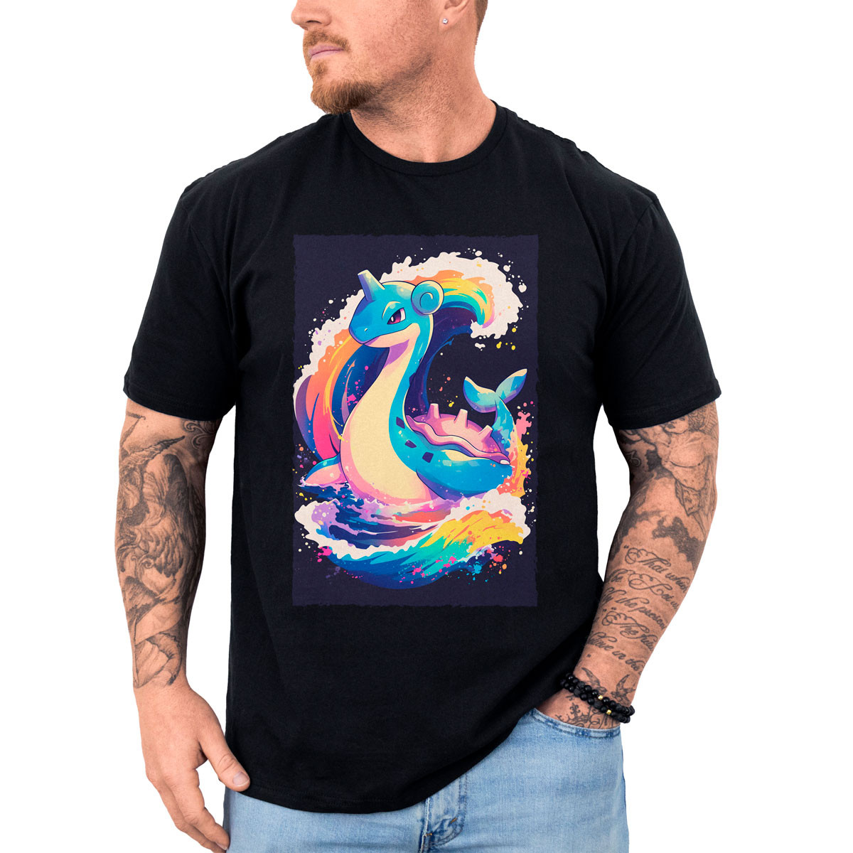 poleras-anime-lapras-sketch-pokemon-negro-brillante