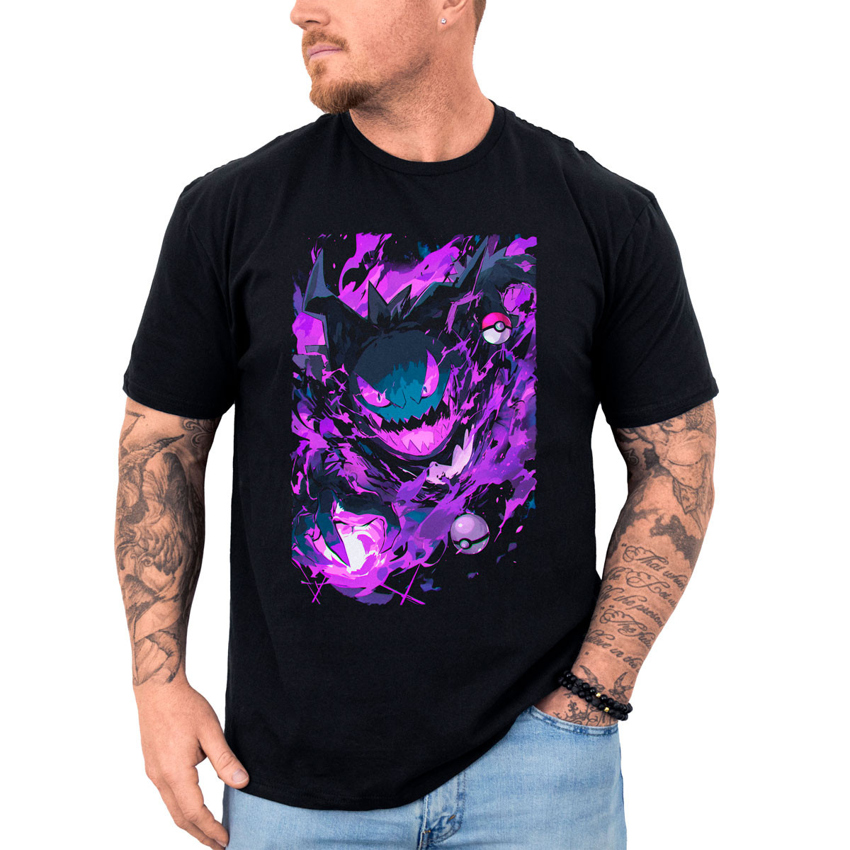 poleras-anime-manga-corta-pok-dex-gastly-ghost-pok-mon-anime-bla