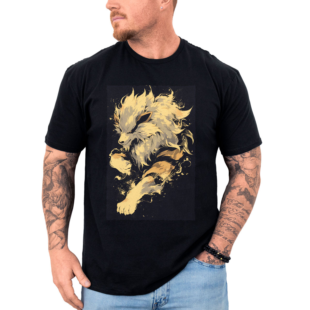 poleras-anime-negra-shiny-con-silueta-de-arcanine