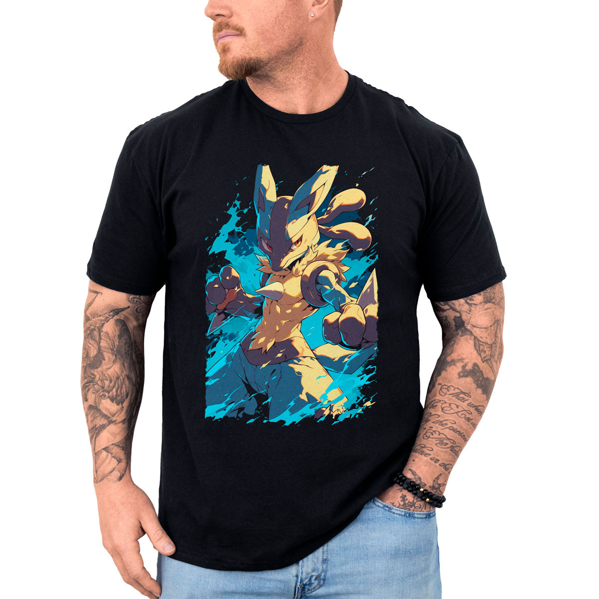 poleras-anime-shiny-lucario-fighting-pokemon