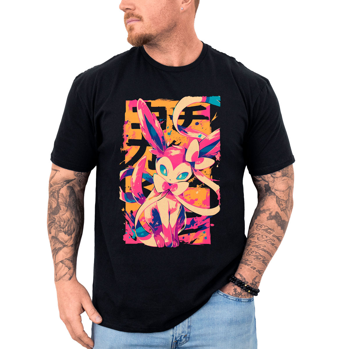 poleras-anime-sylveon-ink-estilo-pokemon-alta-calidad
